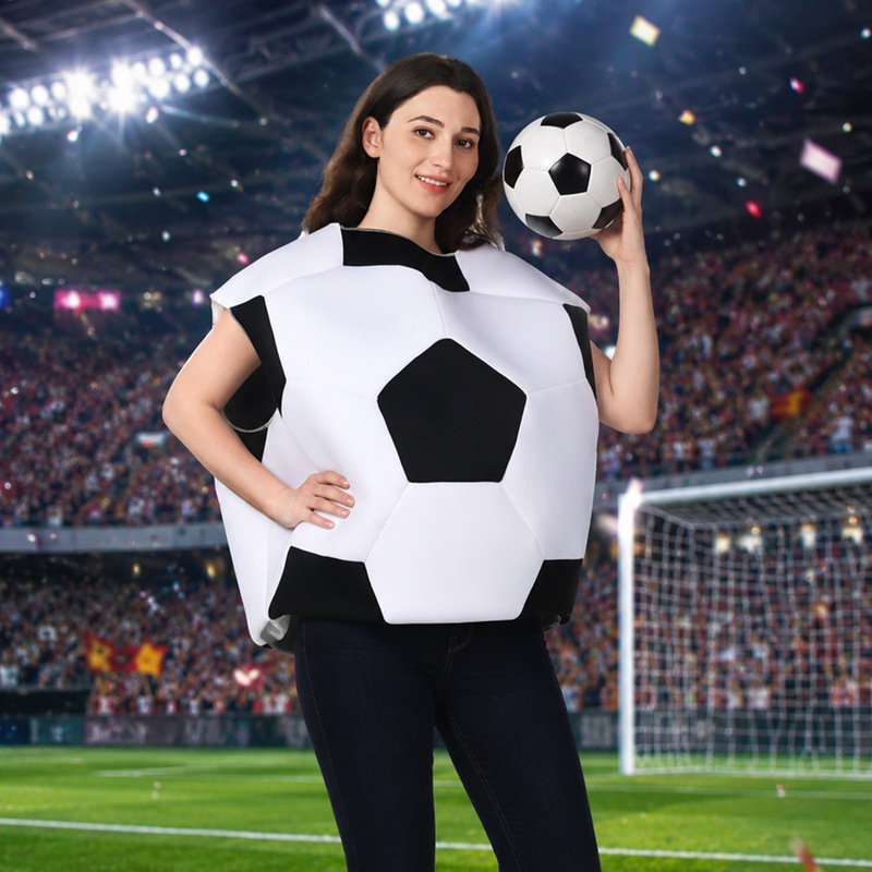Halloween Costumes, Football Sports Series, Role-Playing Costumes, Football Cos Costumes, Campus Competition Parent-Child Performance Costumes