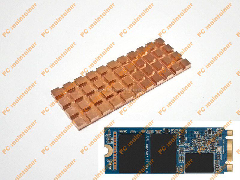 Radiator pure copper M 2 NGFF 2260 solid state drive SSD vest heat sink ultra-thin cooling notebook