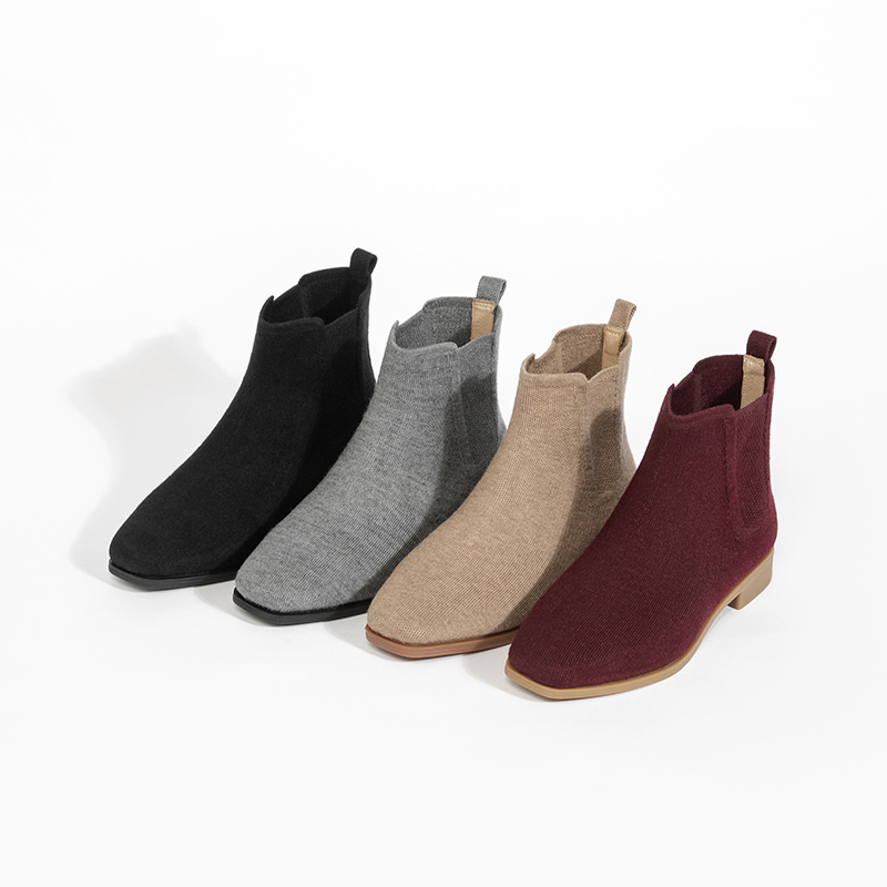 【9-19】Wool Warm Chelsea Boots Hj986270 【9-19】Wool Warm Chelsea Boots Hj986270