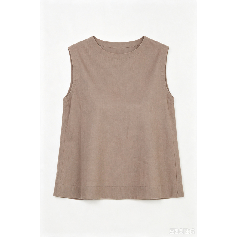 【8-22】Hemp Cotton Simple A-Line Vest Hs-26Ss1033