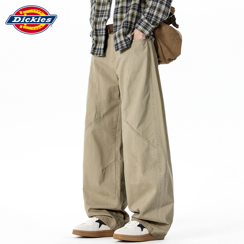 Dickies Summer New Casual Pants for Men, Khaki Color, American Retro Sports Splicing Thin Long Pants Dickies Summer New Casual Pants for Men, Khaki Color, American Retro Sports Splicing Thin Long Pants