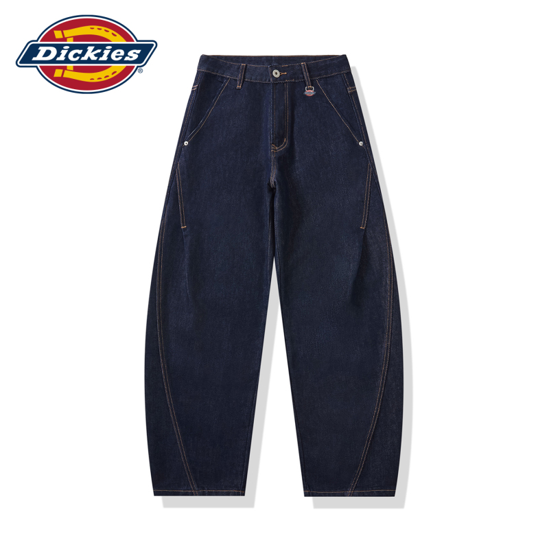 Dickies Dark Blue Scimitar Jeans Men's American Retro Original Color Washed Loose Straight Casual Long Pants Dickies Dark Blue Scimitar Jeans Men's American Retro Original Color Washed Loose Straight Casual Long Pants