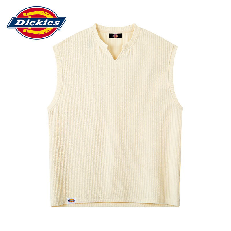Dickies American-Style Cool V-Neck Tank Top for Men, Summer Sleeveless High-End T-Shirt, Sports Trendy Vibe Undershirt Dickies American-Style Cool V-Neck Tank Top for Men, Summer Sleeveless High-End T-Shirt, Sports Trendy Vibe Undershirt