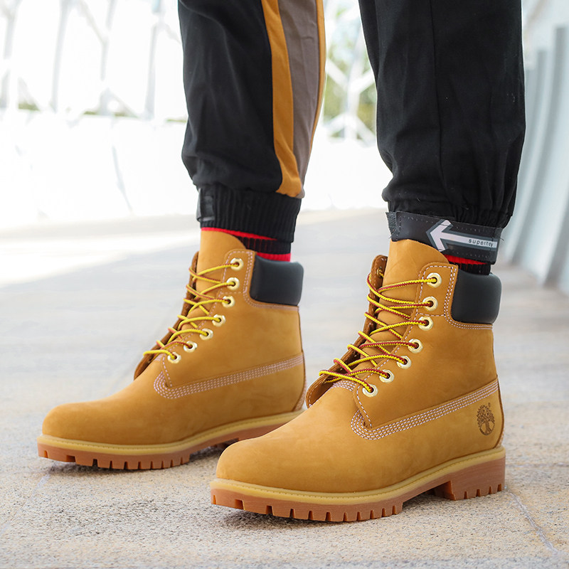 Official website Martin Timberland men's shoes no rotten rhubarb boots Winter Martin boots Children high cylinder boots with velvet 10061