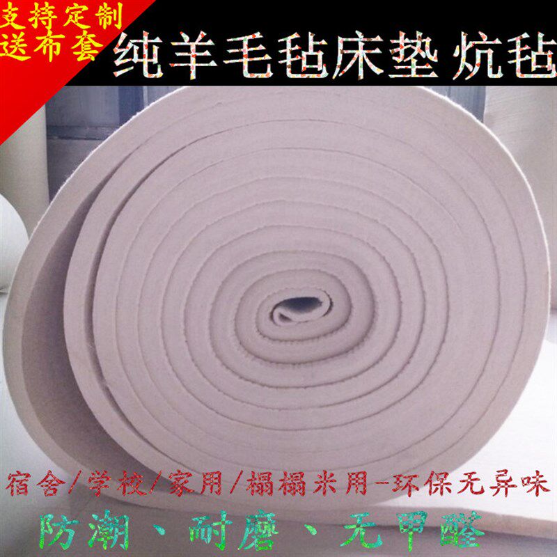 床垫羊毛毡20mm厚单人垫子双人手工铺炕毡子电热炕榻榻米飘窗包邮