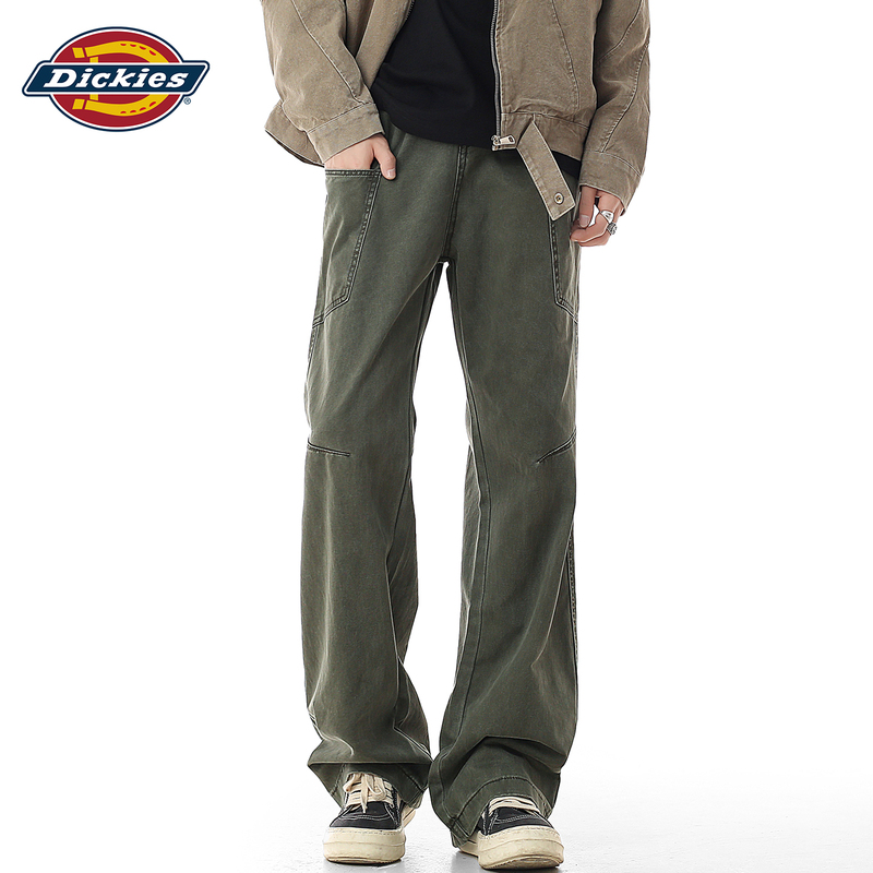 Dickies American-Style Patchwork Pure Cotton Lumberjack Work Pants Men's Spring and Autumn Trendy Loose Straight Casual Long Pants Dickies American-Style Patchwork Pure Cotton Lumberjack Work Pants Men's Spring and Autumn Trendy Loose Straight Casual Long Pants
