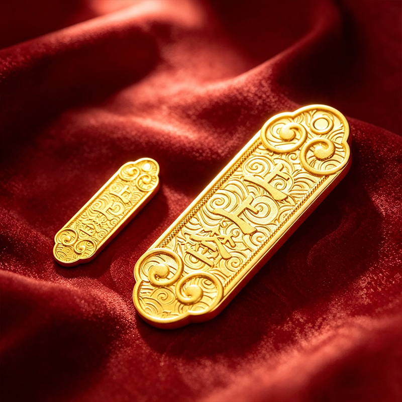Jinxian/Fuda Fu Premium Gold Bar 10G/100G Collectible Gift Birthday Present Pure Gold 9999 Gold Jinxian/Fuda Fu Premium Gold Bar 10G/100G Collectible Gift Birthday Present Pure Gold 9999 Gold