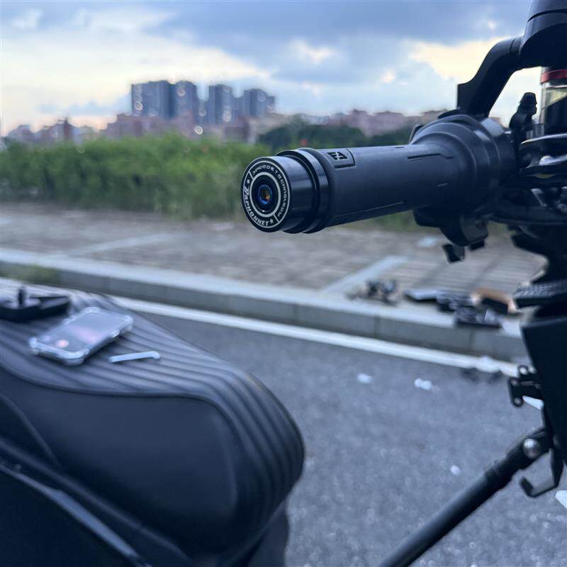 Suitable for electric vehicle/motorcycle modification Baphomet handlebar plug decoration black CNC handle plug terminal