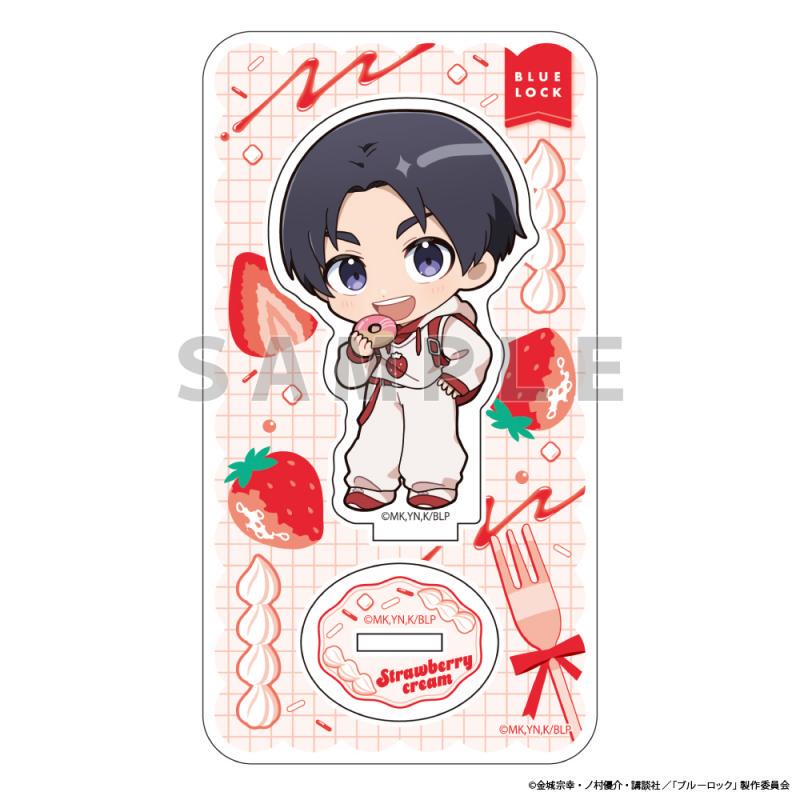 [in Stock] Curtain Damashii Blue Prison Strawberry Cake Contour Cut Acrylic Standee