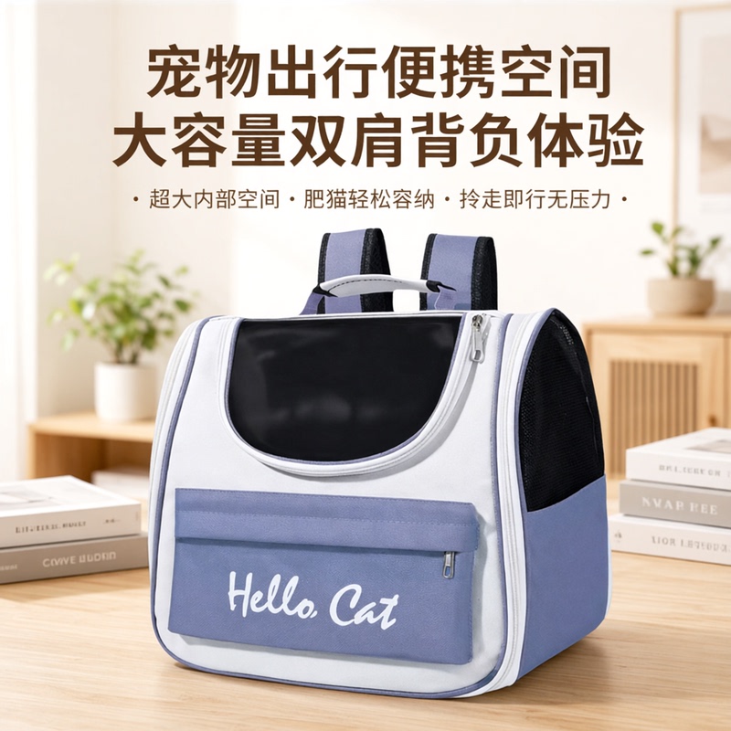 Cat Carrier Bag for Outdoor Use, Portable Pet Carrier, Cat Backpack, Double Shoulder Bag, Cat Nest, Dog Pet Bag, Large Capacity Backpack Cat Carrier Bag for Outdoor Use, Portable Pet Carrier, Cat Backpack, Double Shoulder Bag, Cat Nest, Dog Pet Bag, Large Capacity Backpack