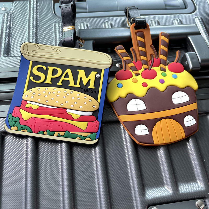 Creative Potato Chip Cake Luggage Tag, Checked Baggage Tag, Suitcase Tag, Trolley Case Anti-Loss Tag, Airport Luggage Identification Tag