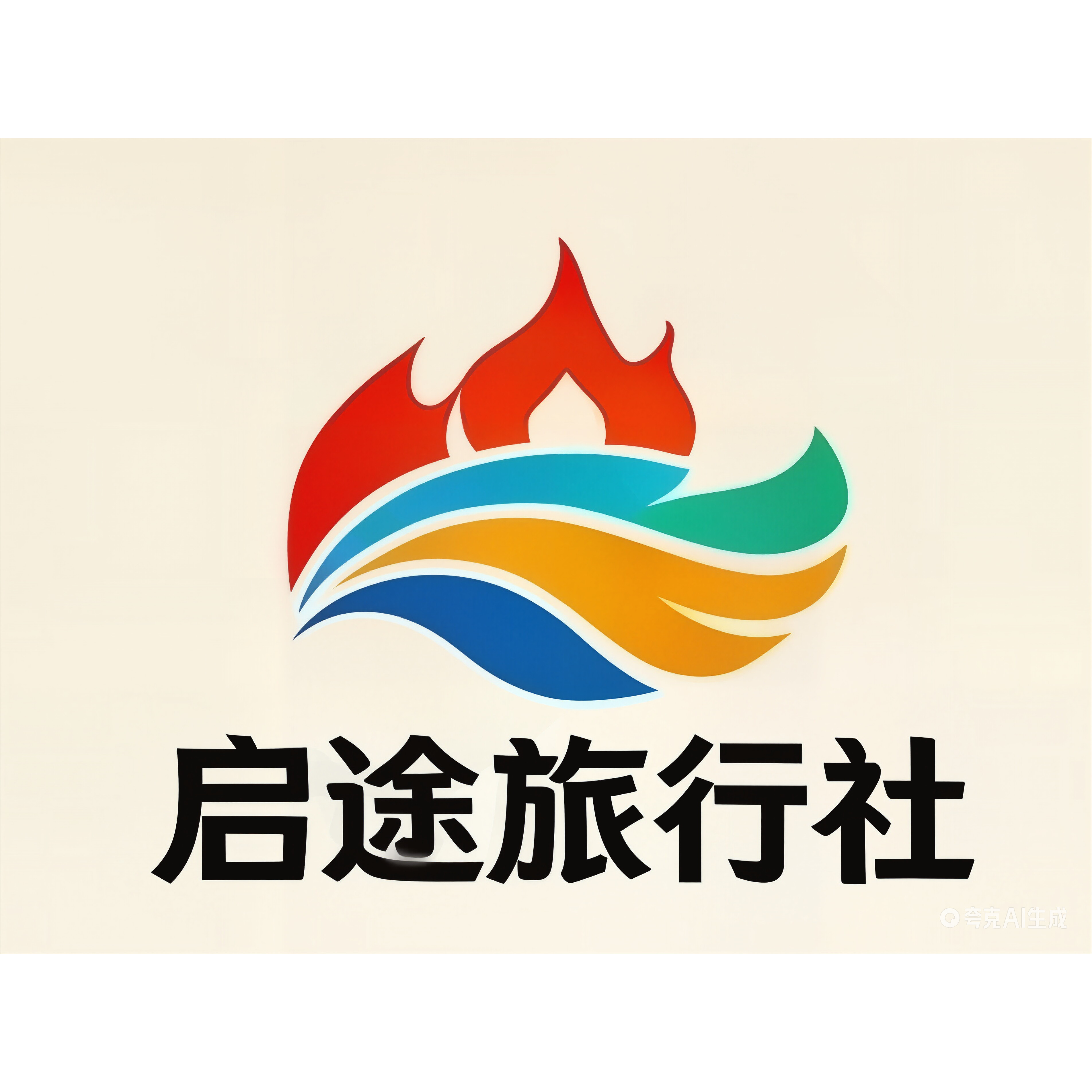 杭州启途旅行社专营店的LOGO