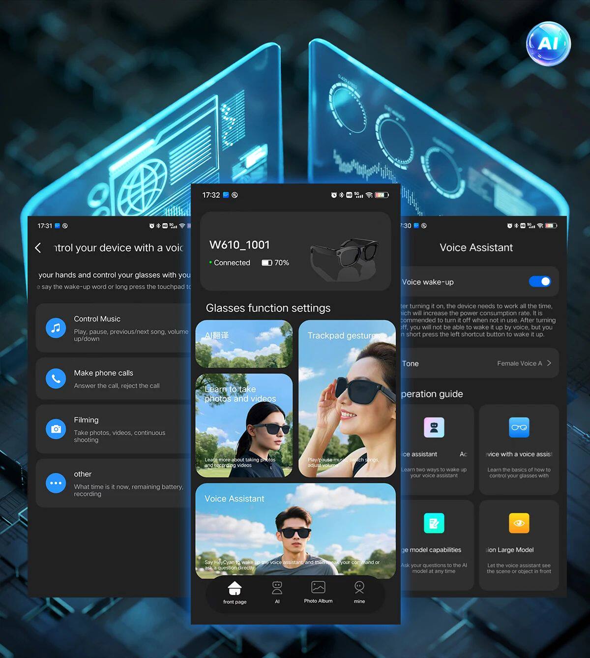 Компьютерные очки 2026 smart glasses men 8mp camera wifi bluetooth touch contr