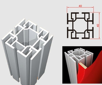  Xinmiao 40 square material square pass 4 square column live studio back wall exhibition four-point square column can be Kabut special installation to build columns