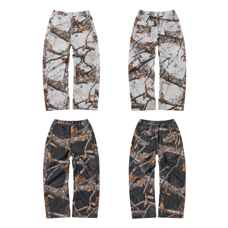 Expensive Taste Realtree ®   Leaf Camouflage Rivet Painter's Trousers Spring and Summer Casual Pants