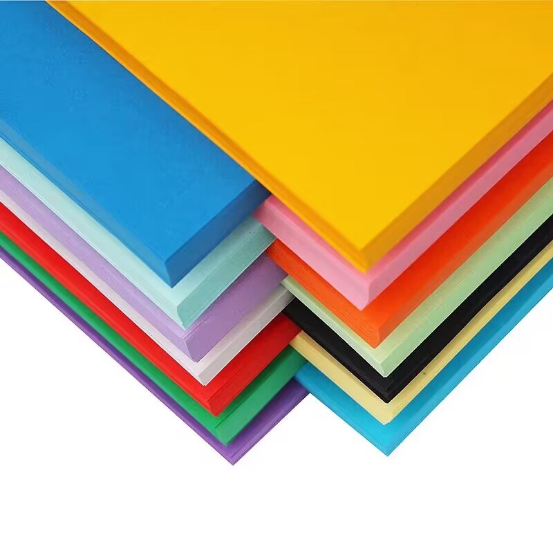 A4 color paper 120g 230g thick cardboard blue yellow black and white A4 color printing paper handmade paper