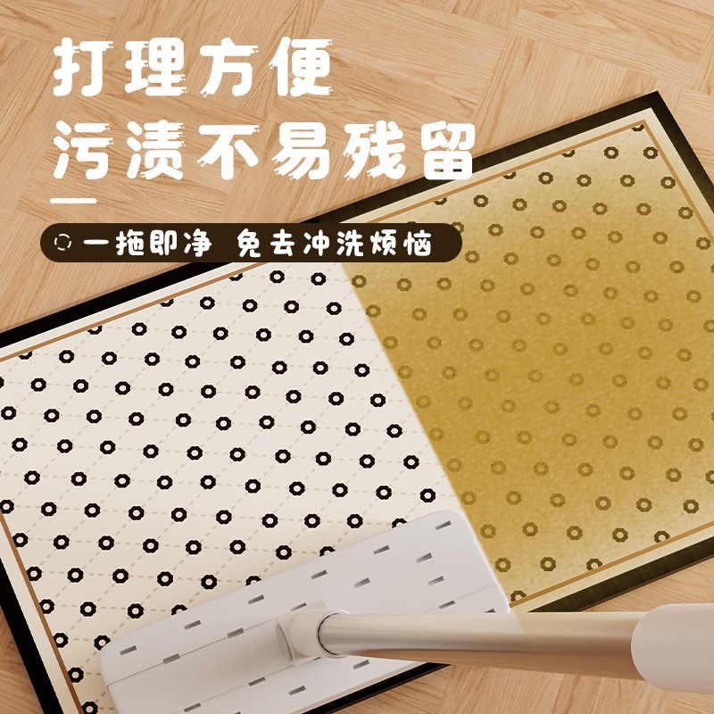 Kitchen non-slip and oil-proof floor mats, wipeable, no-clean waterproof mats, foot pads, dirt-resistant diatom mud, household flooring