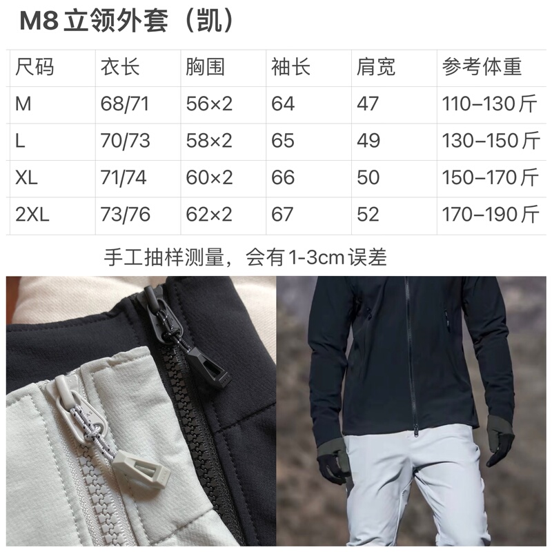 Stand-Up Collar Soft Shell Little Sun Windproof and Water-Resistant Men's Outdoor Hiking Jacket for Spring and Autumn. Stand-Up Collar Soft Shell Little Sun Windproof and Water-Resistant Men's Outdoor Hiking Jacket for Spring and Autumn.