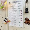 Study time check-in schedule, refrigerator magnet, message board, hole board magnetic sticker, decorative magnet, magnet