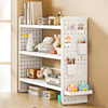 Small bookshelf on the desk hole board desktop storage rack office workstation student simple rack dormitory multi-layer storage rack