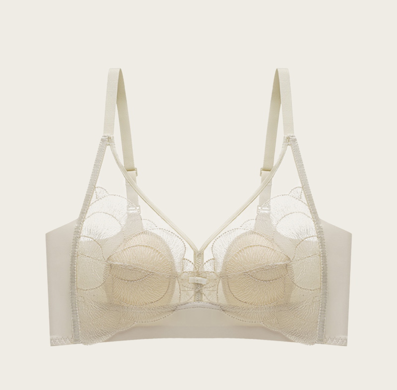 【Rouxu】Wave Blossoms Refreshing Crystal Rabbit Ear Cup Underwear 31