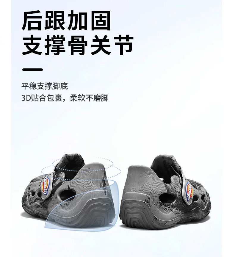 Dickies中大童洞洞鞋男女童2026年夏季新款防滑镂空透气儿童凉鞋 — 16