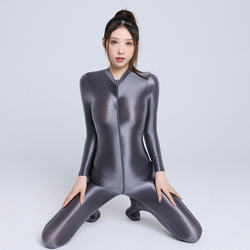 광택 점프 수트 요가 정장 타이츠 섹스 속옷