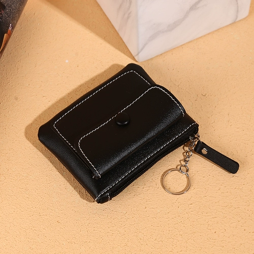 Короткий бумажник с молнией, маленькая сумка через плечо, маленький кошелек, небольшая сумка, монеты, ключница