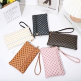 Бумажник, длинная тонкая сумка через плечо, маленькая маленькая сумка клатч, система хранения, мобильный телефон, кошелек, изысканный стиль, из натуральной кожи