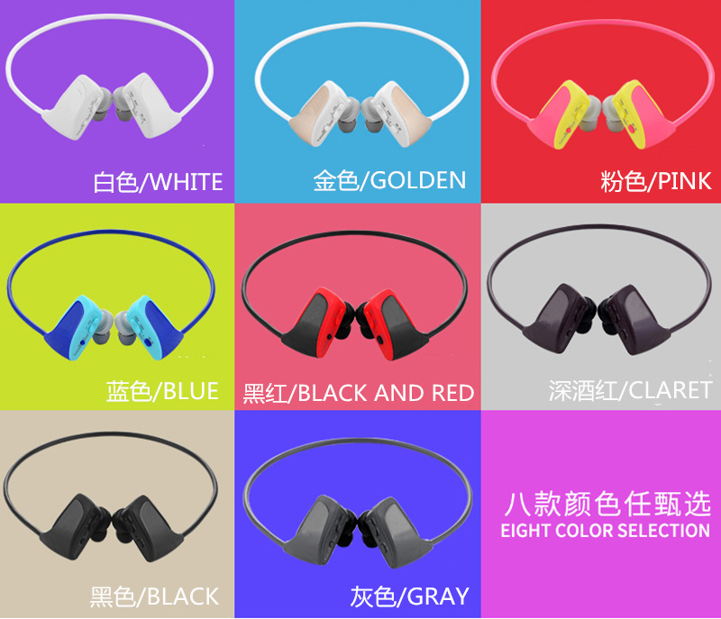 Wless2 W262 Thể thao MP3 Chạy mp3 Máy nghe nhạc HiFi Loa siêu trầm Walkman Mini Tai nghe Một Tai nghe - Máy nghe nhạc mp3