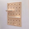 Hole board solid wood custom wall entrance hanging board bookshelf storage rack decorative hole wall partition layer board storage rack