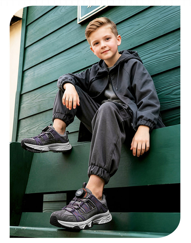 Dickies Kidsren's Sports Shoes New Autumn Style Medium and Large Kidsren's Shoes White-Soled Casual Shoes Non-Slip Boys and Girls Dad Shoes — 3