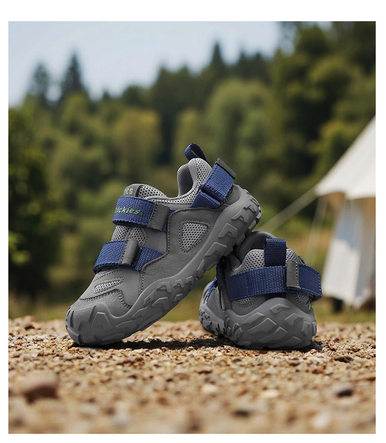 Dickies儿童运动鞋新款中大童魔术贴防滑户外登山鞋子软底跑步鞋 — 24