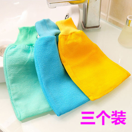Thickened rubbing towel rubbing mud Strong bathing gloves soft does not irritate the skin Double-sided rubbing back bath rubbing gray cloth