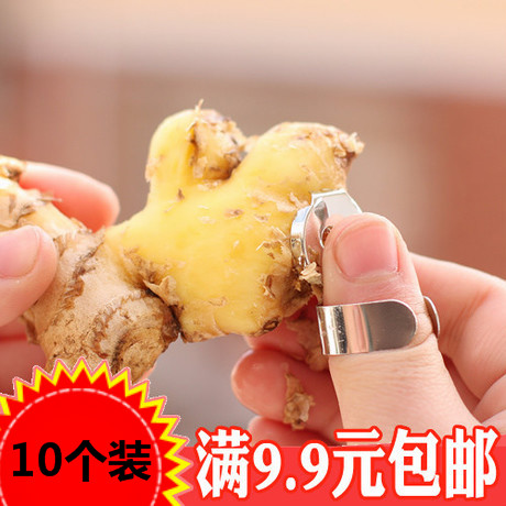 Kitchen Creative Shaved Garlic Machine Peel garlic Chestnut Ginger Peeled knife Peel Knife Ginger Garlic exfoliator (10 loaded) -Taobao