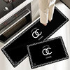 High-end retro kitchen special floor mats, water-absorbent diatom mud, household anti-slip and anti-fall customizable dirt-resistant floor mats and carpets