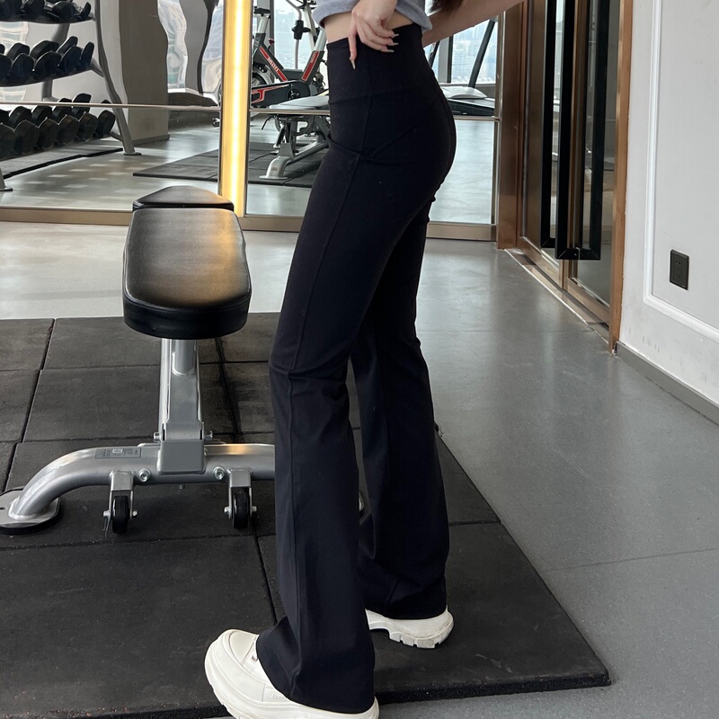 American Yoga Pants for Women, High-Waisted, Butt-Lifting, Tummy-Tucking, Sports Fitness Training, Slimming, Flared Pants, Floor-Length Magic Pants for Outdoor Wear American Yoga Pants for Women, High-Waisted, Butt-Lifting, Tummy-Tucking, Sports Fitness Training, Slimming, Flared Pants, Floor-Length Magic Pants for Outdoor Wear