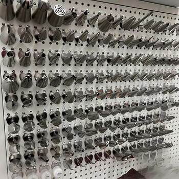 Hole board wall storage rack internet celebrity dessert shop baking tools piping nozzle storage wall stainless steel accessories customization