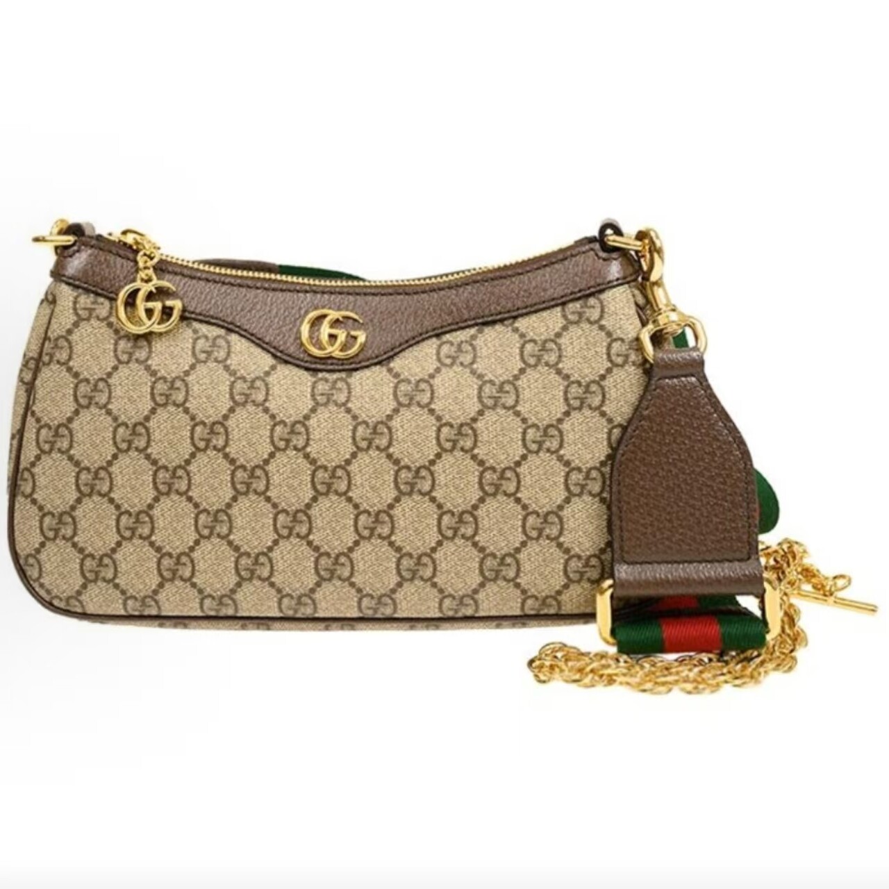 GUCCI 古驰 高奢二奢大牌99新经典Ophidia帆布腋下麻将单肩斜挎包
