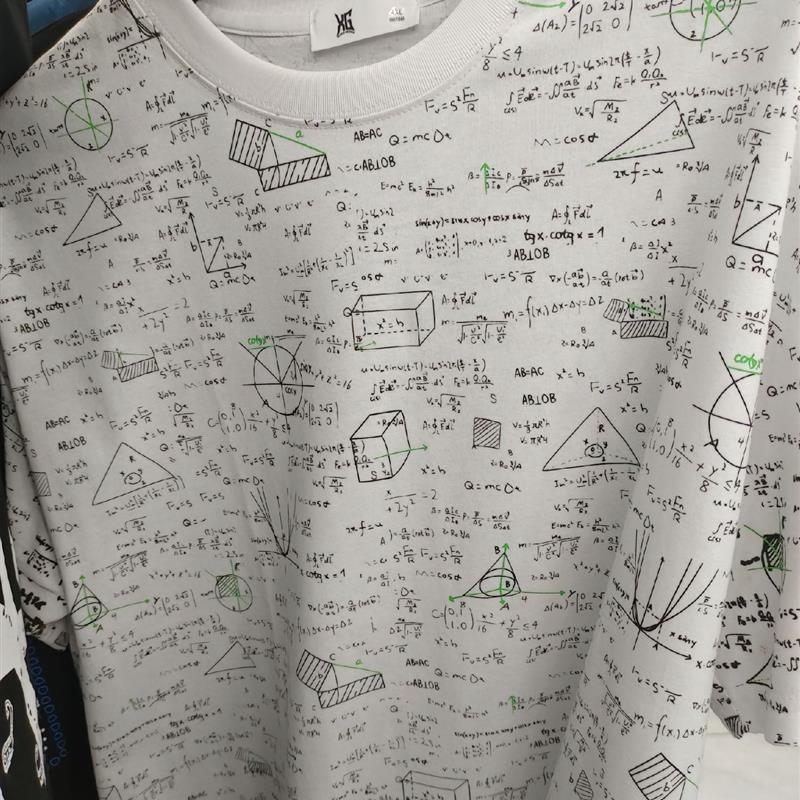 Summer New Fashion 3D Mathematical Formula Graphic T-Shirt Trendy Men's Casual Streetwear Vintage Style O-Neck Tops Summer New Fashion 3D Mathematical Formula Graphic T-Shirt Trendy Men's Casual Streetwear Vintage Style O-Neck Tops