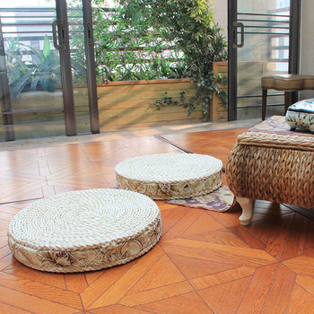 Corn husk futon cushion thickened tatami mat bay window balcony floor cushion meditation kneeling worship meditation meditation