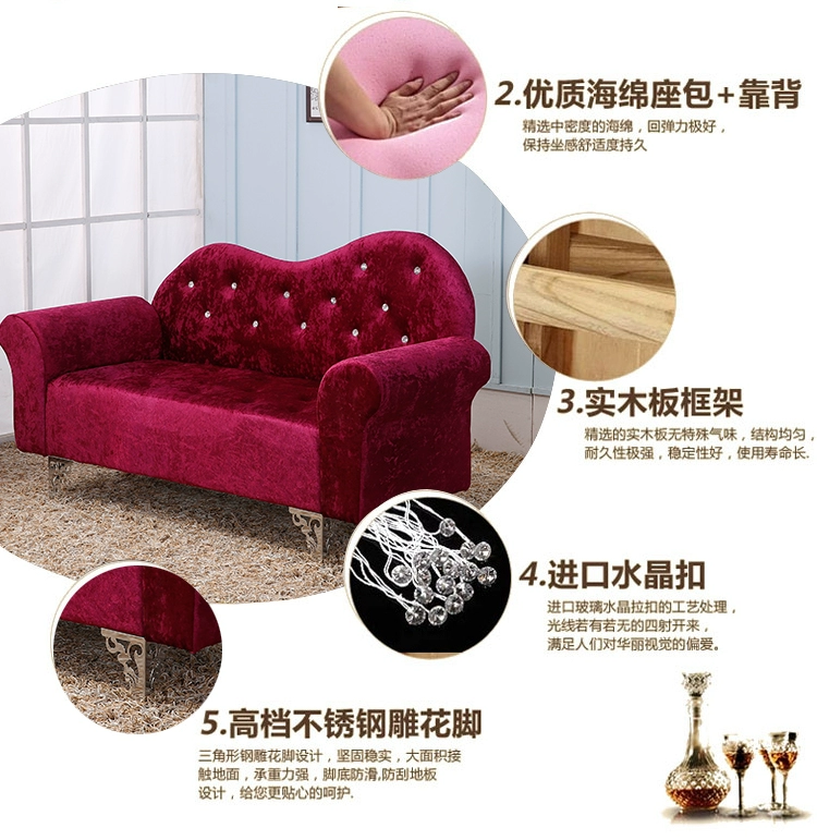 Châu Âu vải chaise longue nhỏ phòng ngủ beanbag ghế sofa ghế sofa ghế tựa vẻ đẹp thẩm mỹ viện nhỏ đi văng - Ghế sô pha