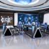 Command Center Console Dispatch Desk Monitoring Desk Technology Sense Monitoring Security Command Console Central Console Control Center
