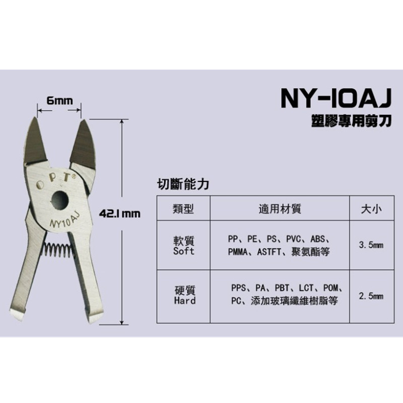 Spot Taiwan OPT brand NY-10 pneumatic scissors NY-10AJ NY-10AJL knife head air scissor head straight knife