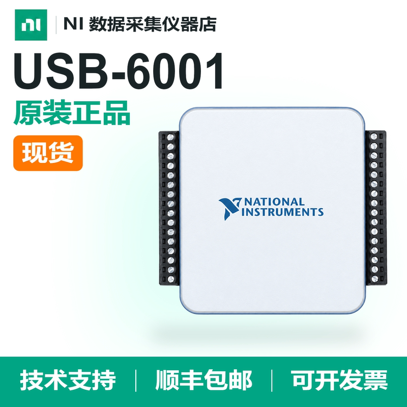 American Ni Usb-6001 18 Ai Inputs, 2 Ao Outputs, 3 Dio Inputs, USB Multi-Function I/O Device
