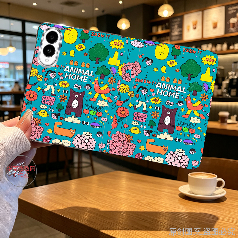 Cartoon Paradise Is Suitable for Samsung Galaxy Z Fold8 Wide Phone Case with a Leather-Like Feel, High-End Luxury Galaxy Z Fold8 Central Axis Protection, 8 Wide Full-Cover Anti-Drop Protective Case Cartoon Paradise Is Suitable for Samsung Galaxy Z Fold8 Wide Phone Case with a Leather-Like Feel, High-End Luxury Galaxy Z Fold8 Central Axis Protection, 8 Wide Full-Cover Anti-Drop Protective Case