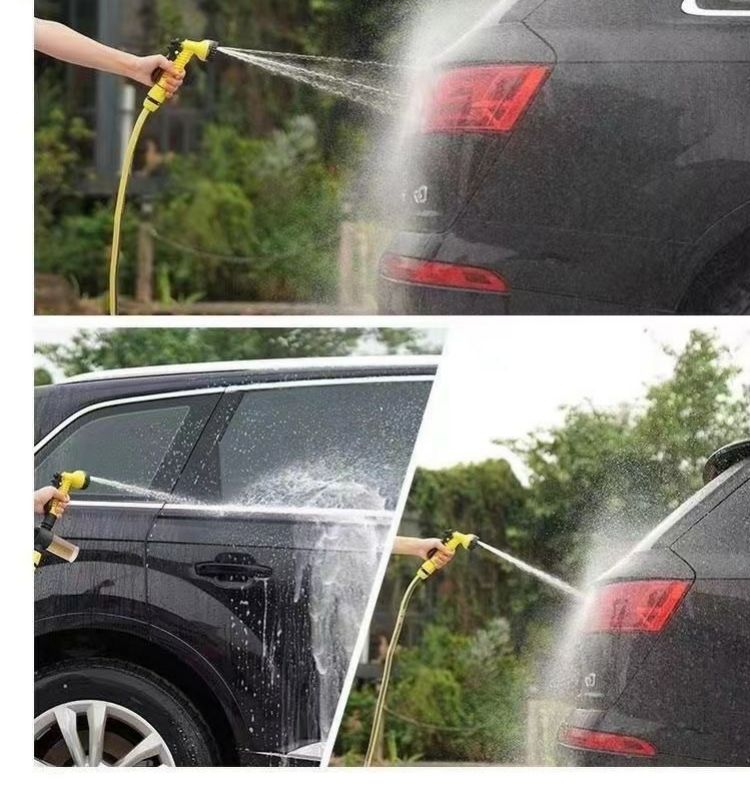 Garden Water Gun Nozzle Connects to Faucet, Household Balcony Watering Hose, Multifunctional Showerhead, Car Wash Water Gun Head