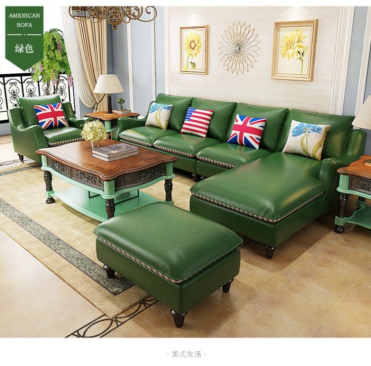 bfls Copperfield Royce căn hộ nhỏ sofa phòng khách sẵn sàng da bò sofa da Mỹ Đồ - Ghế sô pha sofa mây