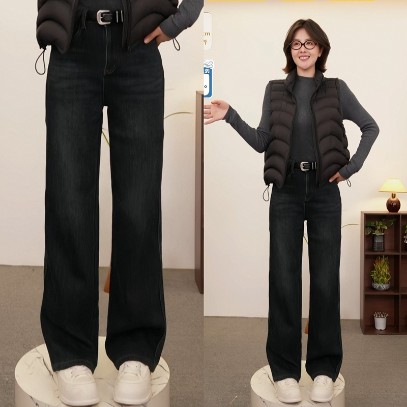 【Life-Saving Pants】Hao Heng 5000+ Denim Industry Top Brand Physical Store Best-Selling Denim Fleece-Lined Pants—1603 【Life-Saving Pants】Hao Heng 5000+ Denim Industry Top Brand Physical Store Best-Selling Denim Fleece-Lined Pants—1603