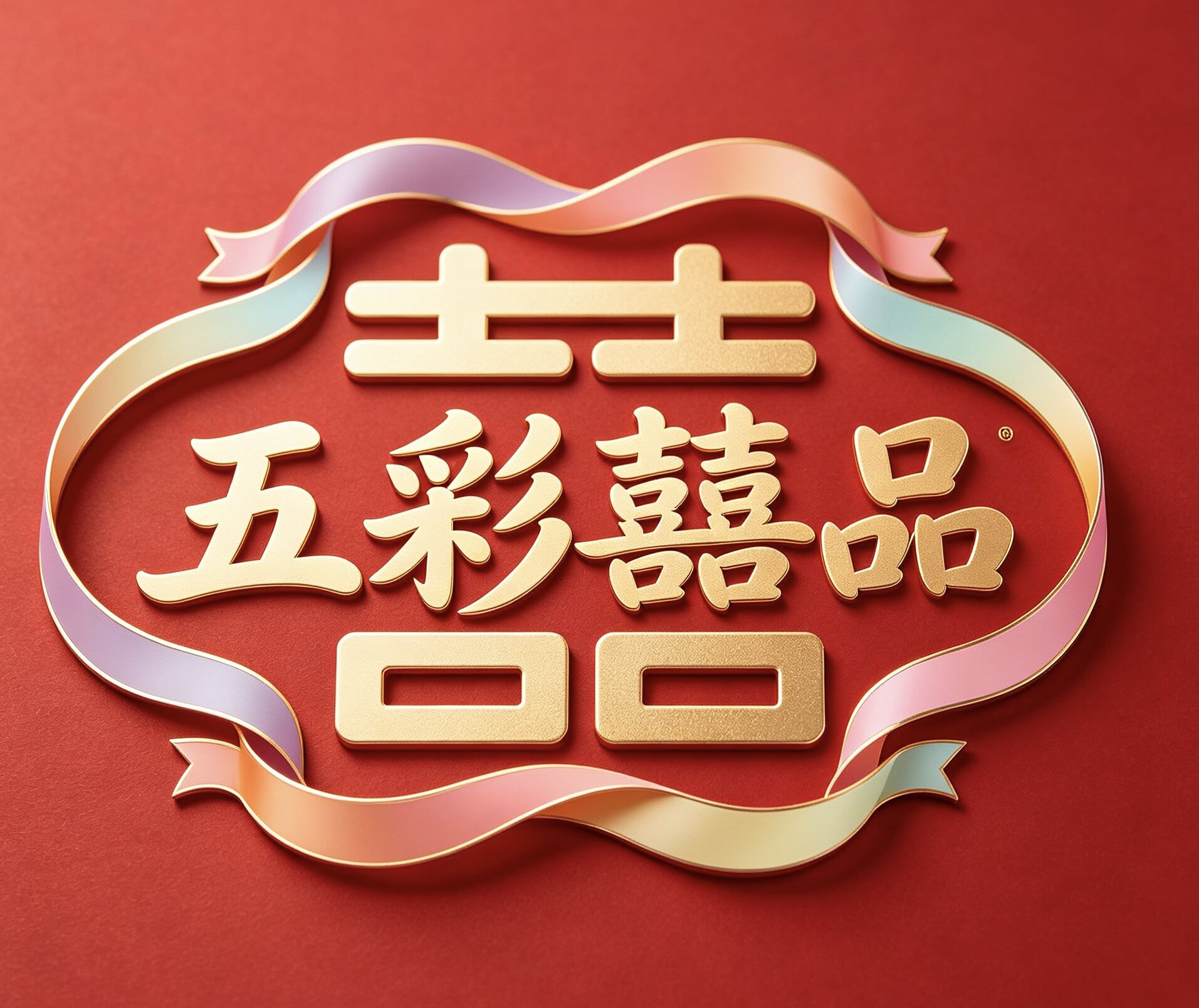 五彩囍品工厂店的LOGO